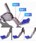Close-up view of Beefy Heavy Duty Pneumatic Fixture Cylinder With Four Claw Clamp And Sensor Switch, Precision Mini Gripper Finger Arm AHVG75.