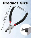 2.0mm Shoe Strap Hole Puncher with one hand operation, dimensions 14x7.7cm, for watch bands, leather belts, fabric, and earring cards