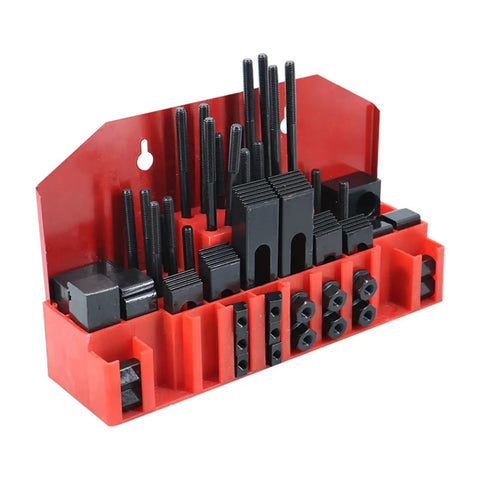 Beefy 58 Piece M10 T Slot Clamp Kit With Multi Function Press Plate And Hardened Iron Pad For CNC Milling Machine And Lathe