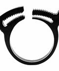 Double Grip Nylon Plastic Hose Clamp Black Double Tooth 1.82 To 1.98 Inch Clamping Diameter HC U PA66 BK 802NK8 High Strength Snap On Hose Clip For Automotive Marine Machinery And Industrial Use