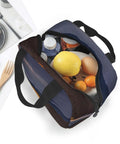 Open Desert Camping Print Go To Insulated Lunch Tote For Work Picnic Or Travel Reusable Oxford Cloth Lunch Box With Aluminum Foil Liner