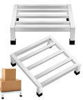 Set Of Two Heavy Duty Stainless Steel Dunnage Racks With 13.8 Inch Long By 13.8 Inch Wide, 3.9 Inch High, 1000 Plus Pound Capacity