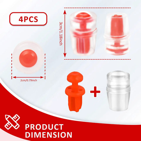 Silicone Bite Valve Replacement Nozzles Four Pack For Osprey Hydration Bladders Hydraulics Reservoir Red Valve Sheaths Also Compatible With CamelBak And Nathan Hydration Packs Durable Easy Fit Valve Covers