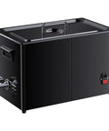 Ultrasonic Cleaner Machine 30L With Digital Heater Timer And Knob Control For Fast Pro Grade Heavy Duty 40KHz Deep Cleaning Of Car Parts Like Carburetors Spray Nozzles And Small Components Degassing Mode, black stainless steel tank