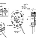 HVGZDQQD DC electromagnetic brake, 24V, 4.0 Nm; round flange mount with six mounting holes and wiring.