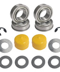 4 Pack Front Wheel Bushing To Bearing Conversion Kit 9040H for Lawn Mowers compatible with John Deere parts and washers