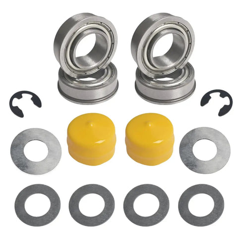 4 Pack Front Wheel Bushing To Bearing Conversion Kit 9040H for Lawn Mowers compatible with John Deere parts and washers