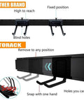 Comparison of Heavy Duty Steel Garage Wall Mount Tool Organizer With 8 Mixed Hooks Up To 800 Lbs, featuring adjustable hooks.
