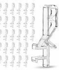 Twenty Piece Set Of Clear Rear Groove Valance Clips For Blinds With One Seven Eight Inch Fits Like A Glove replacement hardware.