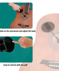 2.4G Cordless Guitar Microphone System For Acoustic And Classical Guitars with adjustable condenser pickup and suction cup