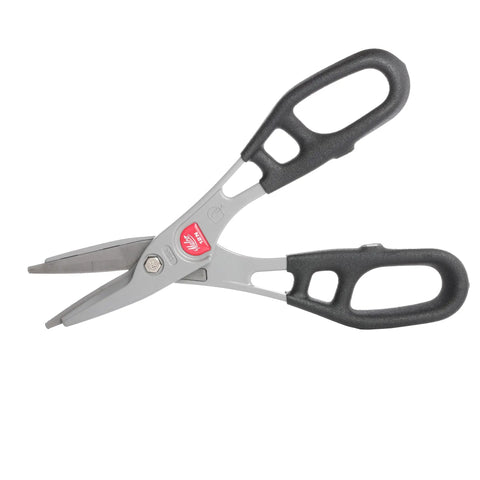 12 Inch Straight Cut Aluminum Snip With Comfort Grip For Easy Precise Aluminum Cutting High Carbon Steel Blades Large Handle Loops