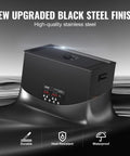 Black steel finish of 30L Ultrasonic Cleaning Machine 600W Digital Cleaner With Degassing And Gentle Mode 40kHz Industrial