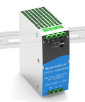 Heavy Duty Ac Dc Din Rail Power Supply 240W 48V 5A Output With Built In Active Pfc on metal track with adjustable output.