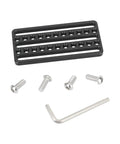 Heavy Duty Aluminum Cheese Mounting Plate With 1/4 Inch 20 Threads And Slots For DIY video photography rig accessories, screws included.