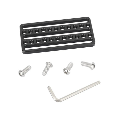 Heavy Duty Aluminum Cheese Mounting Plate With 1/4 Inch 20 Threads And Slots For DIY video photography rig accessories, screws included.