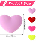 Heart Shaped Tennis Dampeners Set Of 4 Silicone Vibration Absorbers For Rackets Cute Colorful Dampeners In Red Pink Yellow Purple