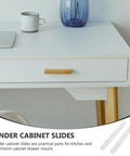 Two Pack Bottom Mount Drawer Slides Plastic Quiet Glide Set For Kitchen Cabinets And Bathroom Vanities DIY