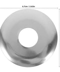 Pro Grade Ten Piece Fire Sprinkler Escutcheon Covers Dual Disc Stainless Steel Wall Mount Shields, 6.7cm diameter.