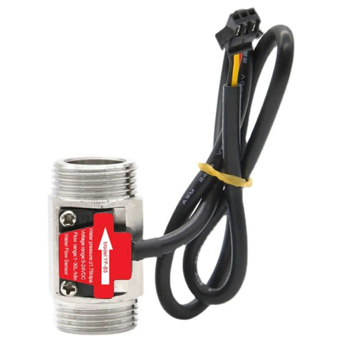 Three Quarter Inch Stainless Steel Water Flow Sensor Flowmeter Turbine Meter With 1.75 MPa Rating DC 3.5 To 24V NPN Hall Output