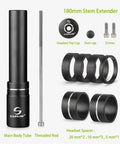 Bike Stem Extender Adjustable Handlebar Riser For 1 1/8 Inch Forks 28.6mm Versatile Road MTB BMX Comfort Boost Lightweight