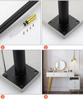 Heavy Duty Adjustable Table Legs Four Pack Rust Resistant Steel Support Feet For Couch Sofa Chair Rising Twenty Six Inches Tall To Elevate Your Setup With Rock Solid Stability And Quick Install installation process with tools and furniture leg.