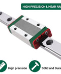 MGN9H 150mm Linear Rail Guide Kit with Carriage Block, Steel Beads and Limit Blocks for DIY 3D Printer and CNC Machines