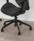 Beefed Up Heavy Duty Office Chair Wheels Replacement Set Of 6 Non Slip Glides Protect Floors shown on black chair