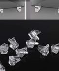 Transparent Shelf Support Pegs 95 Pack For Bookcases And Furniture 5mm Cabinet Clips built tough for stable shelves