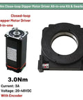 Heavy Duty Hollow Rotary Table Motor Drive Indexing Plate Gearbox Reducer Kit, 200mm size with encoder, ideal for precision indexing at 3Nm.