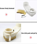 Heavy Duty 80Mm Cnc Spindle Dust Boot Shoe With Nifty Detachable Brushes And Straight Shooter Chip Guard That Fits Router And Milling Machines Like A Glove In White Finish As Shop Floor Essential, featuring firmly fastened screws.