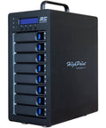 Heavy Duty 8 Bay Thunderbolt 3 Raid Enclosure Supporting Full Raid Arrays With 40 Gbps Bandwidth with hot swappable trays.