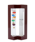 Cool Indoor Weather Station With Glass Galileo Thermometer And Five Multicolor Balls From 64F To 80F, Storm Glass Inspired