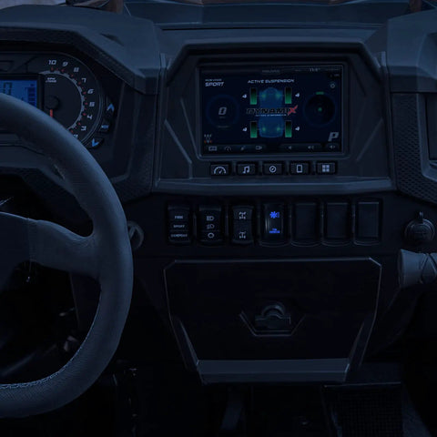 Dashboard with controls and LED for Upgraded Fan Override Switch Kit With Relay And LED Rocker Switch For Safer Engine Cooling