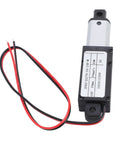 Compact 24V Electric Linear Actuator With Tiny 20mm Stroke And Nifty 20N Thrust showing 24V actuator with wires and labels.