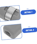 Hydraulic Rod Spring Connector With 10mm Hole And M6 Threaded Hole 4 Pack Plastic Wear Resistant Heavy Duty Spring Loaded Adapters, grey detail views