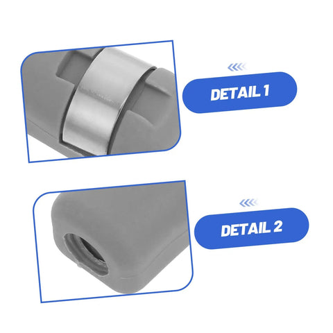 Hydraulic Rod Spring Connector With 10mm Hole And M6 Threaded Hole 4 Pack Plastic Wear Resistant Heavy Duty Spring Loaded Adapters, grey detail views