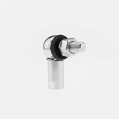 Heavy Duty 4Pcs Angle Linkage Ball Joint Kit With Spring Clip Dust Seal For CS DIN 71802 Gear Linkage Replacements M6 RH angled steel joint