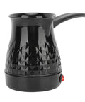 Black Electric Turkish Coffee Maker 600ml Portable Pot For Turkish Arabic And Greek Coffee Lovers Anti Scald Tea Kettle