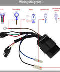 Wiring diagram and High Performance CDI Module Box Ignitor For Polaris Sportsman 335 400 500 Scrambler 500 Magnum with connectors.