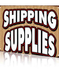 Twelve By Eight Inch Aluminum Sign For Shipping Supplies Durable Metal Wall Decor Warping And Cracking Resistant Heavy Duty Office And Warehouse Signage Perfect For Shipping Station Notices Labels And Quick Reference