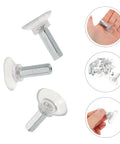 Meat Grinder Replacement Parts With Machine Base Screw, 2 Sets, Stainless Steel Grinder Suction Base, Easy Installation, Stable Performance For Meat Shaving Tools And Food Slicing Assistants, silver 45 x 33 x 33 mm