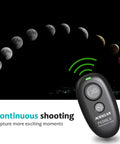 Wireless Shutter Remote Control For EOS RP R6 R5 5D Series 7D Series 6D II And More in use with lunar eclipse image