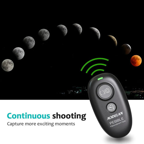 Wireless Shutter Remote Control For EOS RP R6 R5 5D Series 7D Series 6D II And More in use with lunar eclipse image