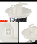 Straight Shot Electric Fuel Pump Module Assembly For Mazda showing top view with electrical connections and detailed design features.
