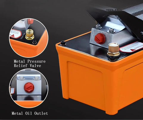 Close-up of 10 Ton Car Frame Machine Auto Frame Straightener Puller for Body Repair Hydraulic Frame Repair Tool, showing valve details.