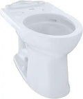 Drake II Elongated Toilet Bowl With SanaGloss Glaze, Cotton Finish, side angle showing 2-piece design for modern bathrooms