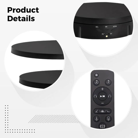 Product details of Super Cool Rotating Display Stand With Smart Remote Control For Jewelry And Photos, 3 Speed Motorized Electric Turntable.