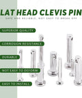 Clevis Pin Assortment Kit For Quick Fixes 96Pcs 304 Stainless Steel Clevis Pins In 12 Metric Sizes M3 To M5 displayed