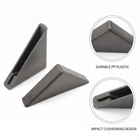 Heavy Duty Black PP Corner Protectors For Shipping And Handling, Edge Guards, shows durable plastic and cushioning design