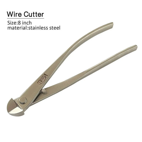 Six Piece Bonsai Tool Set With Knob Cutter Trunk Splitter Concave Cutter Wire Cutter Jin Pliers And Bonsai Scissors Wire Cutter